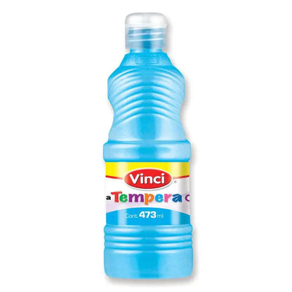 Pintura Tempera Lavable Cartel Vinci 473ml Elegir Color Azul Pastel - Vinci