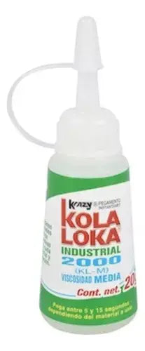 Paquete 6/u Pegamento Industrial Kola Loca Vis/2000 20gr - Dogotuls - vista lateral