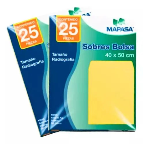 Sobre Amarillo Mapasa Tamaño Radiografía 50 Pzas C/solapa - Arpapel