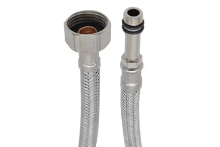 Manguera Alimentadora Con Tuerca Acero Inoxidable 1/2" X 7/8" X 35 Cm Para Lavabo O Wc Cnx - CNX