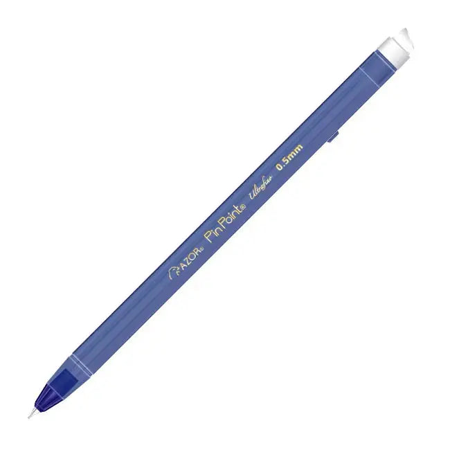Bolígrafos Azor Pin Point Ultra Fino Punta Aguja 0.5mm 3 Piezas Elegir Color Azul - Azor - vista lateral