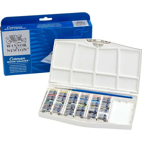 Estuche Portátil C/24 Acuarelas Cotman Plus 376 1/2p Winsor Winsor & Newton
