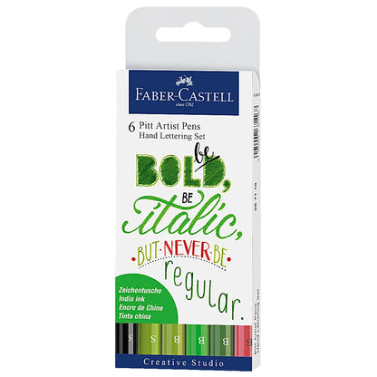 Rotuladores Tonos Verde Faber Castell Profesionales 6 Pz - Faber Castell - detalle