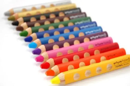 Lápices de Colores Acuarelables Lyra Groove Set 12 Piezas - lyra - vista lateral