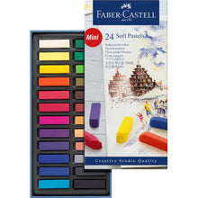 Tizas Pasteles Suaves Blandos Mini Faber Castell Estuche 24 Pz - Faber Castell - contenido