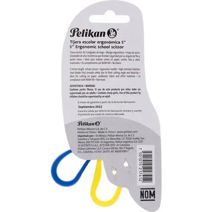 Tijeras Escolares Pelikan Punta Roma #5 Acero Inoxidable - Pelikan - empaque