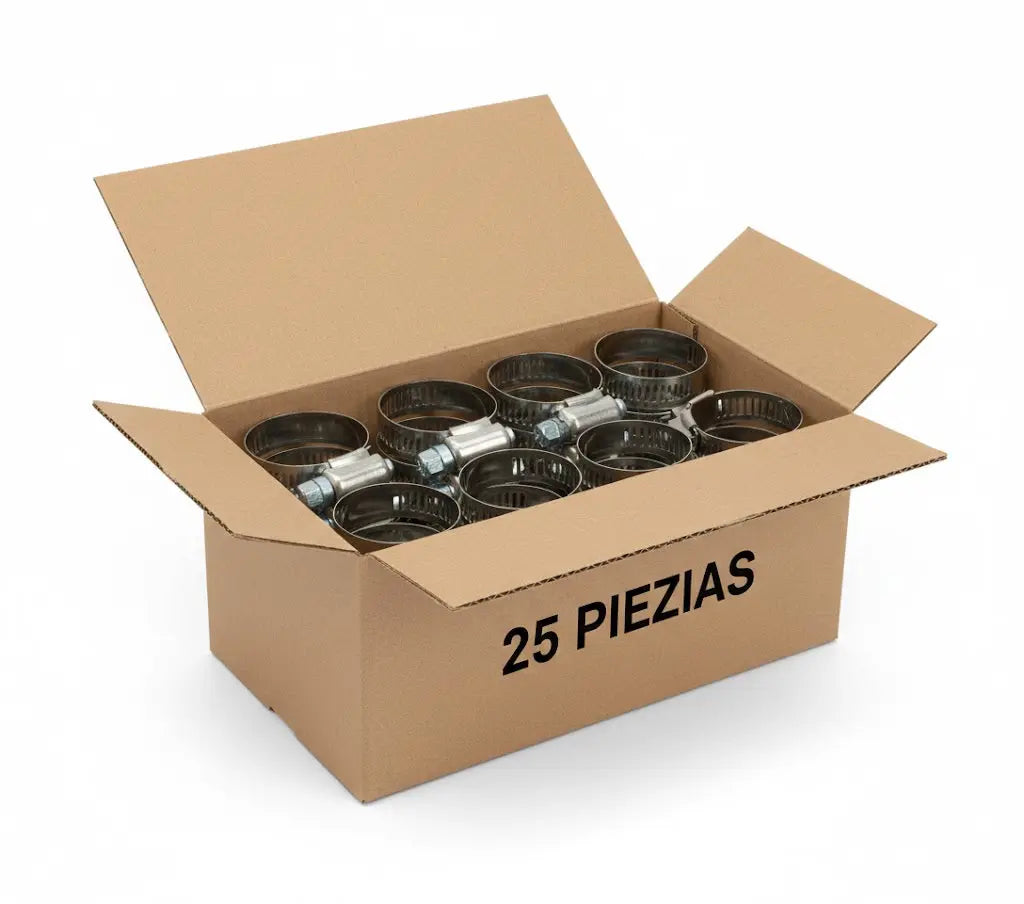 Abrazadera Sin Fin 2 1/2" - 3 1/4" Ajustable CNX Inner 25 Pzs - CNX - vista lateral