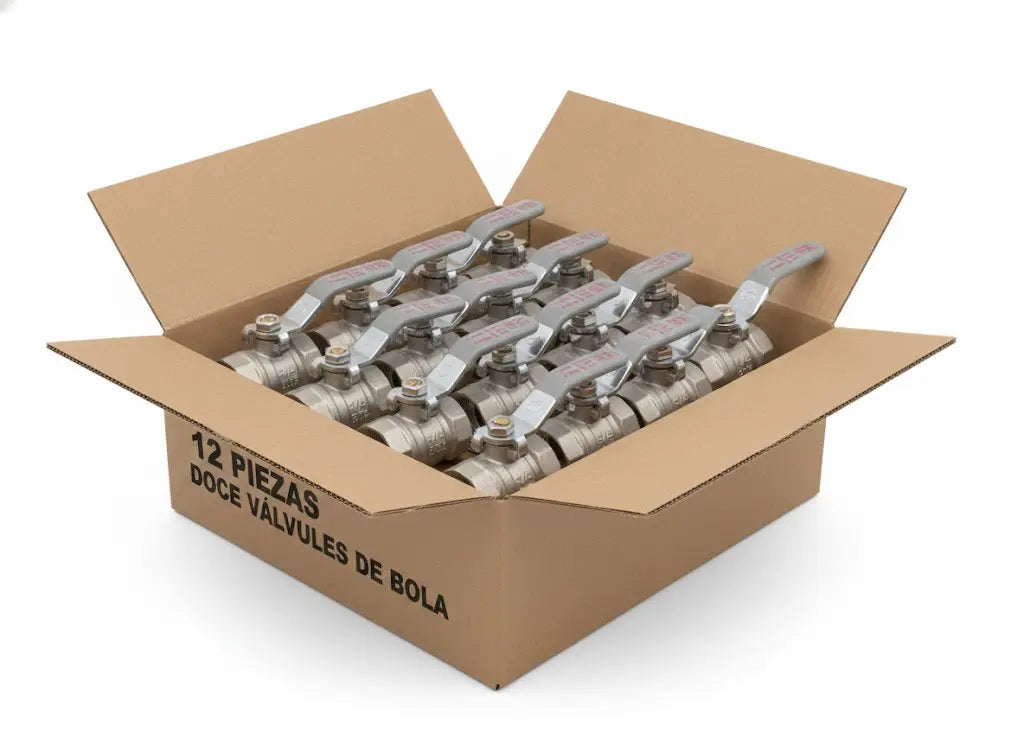 Válvula Esfera Roscable H*H 3/4" 200 Psi Con Palanca De Control Cnx Inner 12 Pzs - CNX