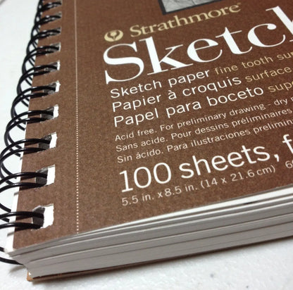 Cuaderno Dibujo Strathmore Series 400 22.8 x 30.8cm 100 Páginas - Strathmore - detalle