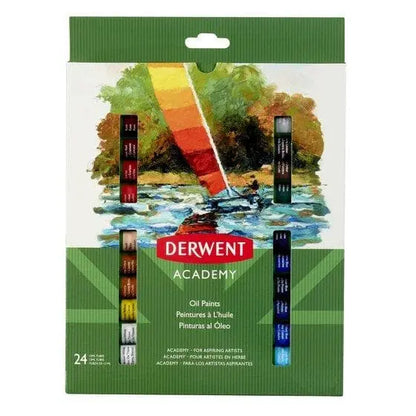 Derwent academy - Caja con 24 tubos de óleo de 12 ml c/u Derwent academy - Caja con 24 tubos de óleo de 12 ml c/u - DERWENT - vista lateral