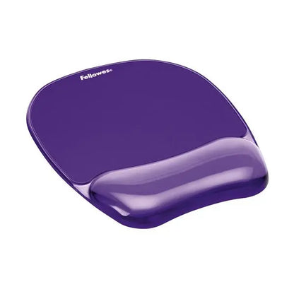 Mouse Pad con Reposamuñecas de Gel Crystal™ - Morado - Fellowes - vista lateral