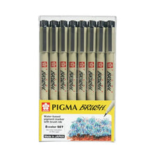 CALLIGRAPHER XSDK-BR-8 Set C/8 Pza De Color De Pigma Brush - Sakura - vista lateral