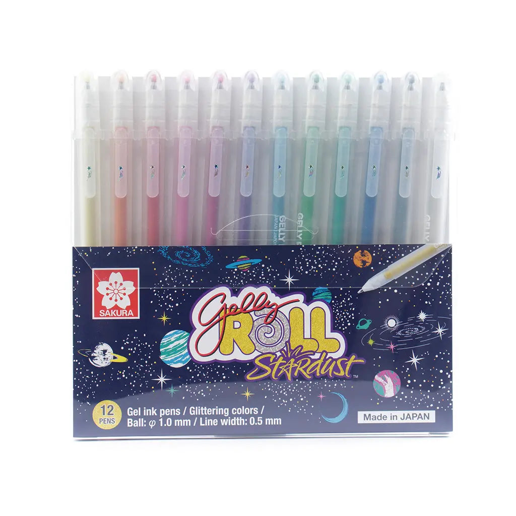 GELLY ROLL - Set con 12 plumas de gel stardust - Sakura