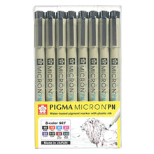 ESTUCHE PIGMA MICRON PN CON 8 MARCADORES DE COLOR - SAKURA PIGMA