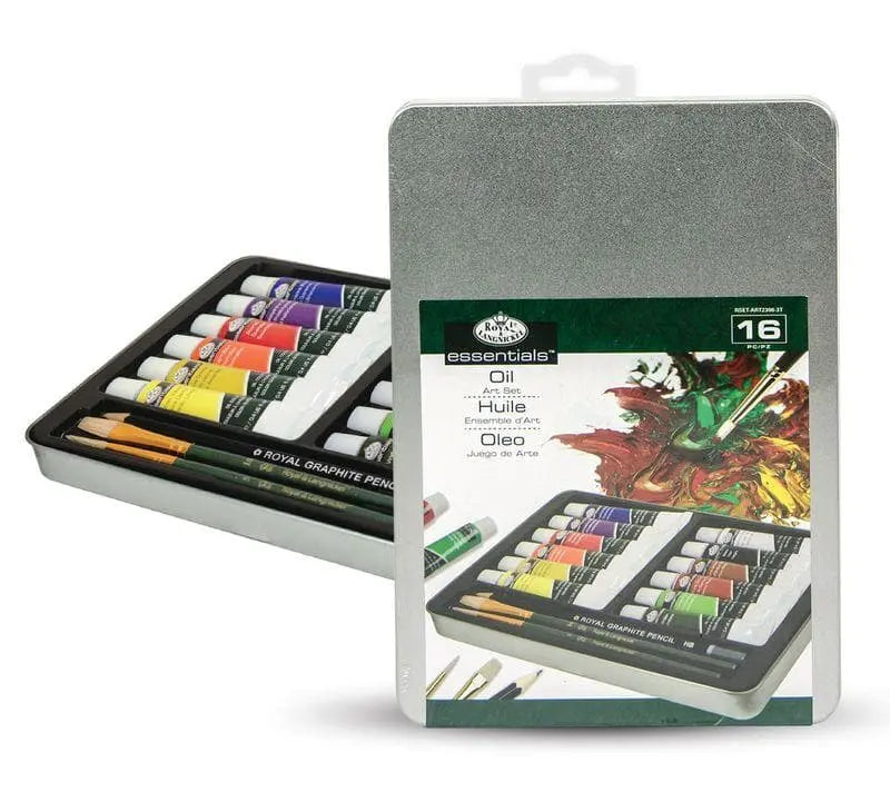 ROYAL LANGNICKEL - Estuche metálico óleo con 12 tubos de 12 ml - royal langnickel