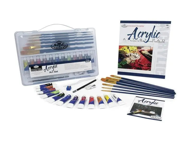 ROYAL LANGNICKEL - Estuche de plástico clear view acrílico #RSET-ART3202 - royal langnickel