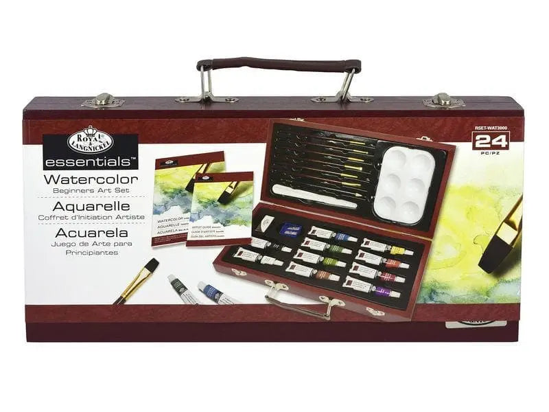 ROYAL LANGNICKEL - Estuche de arte de madera beginners acuarela - royal langnickel - vista lateral