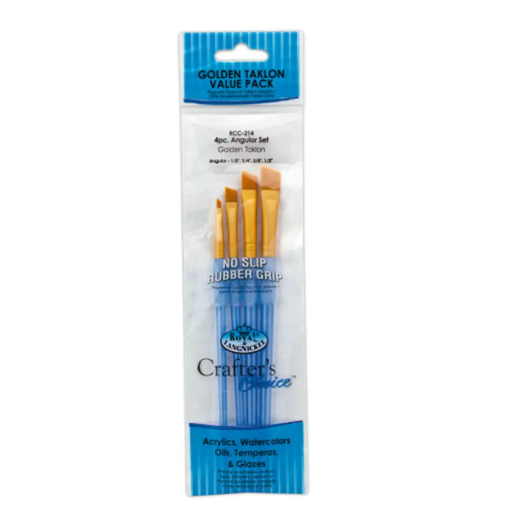 ROYAL LANGNICKEL - Bolsa con 4 pinceles serie R9160 - Royal & Langnickel