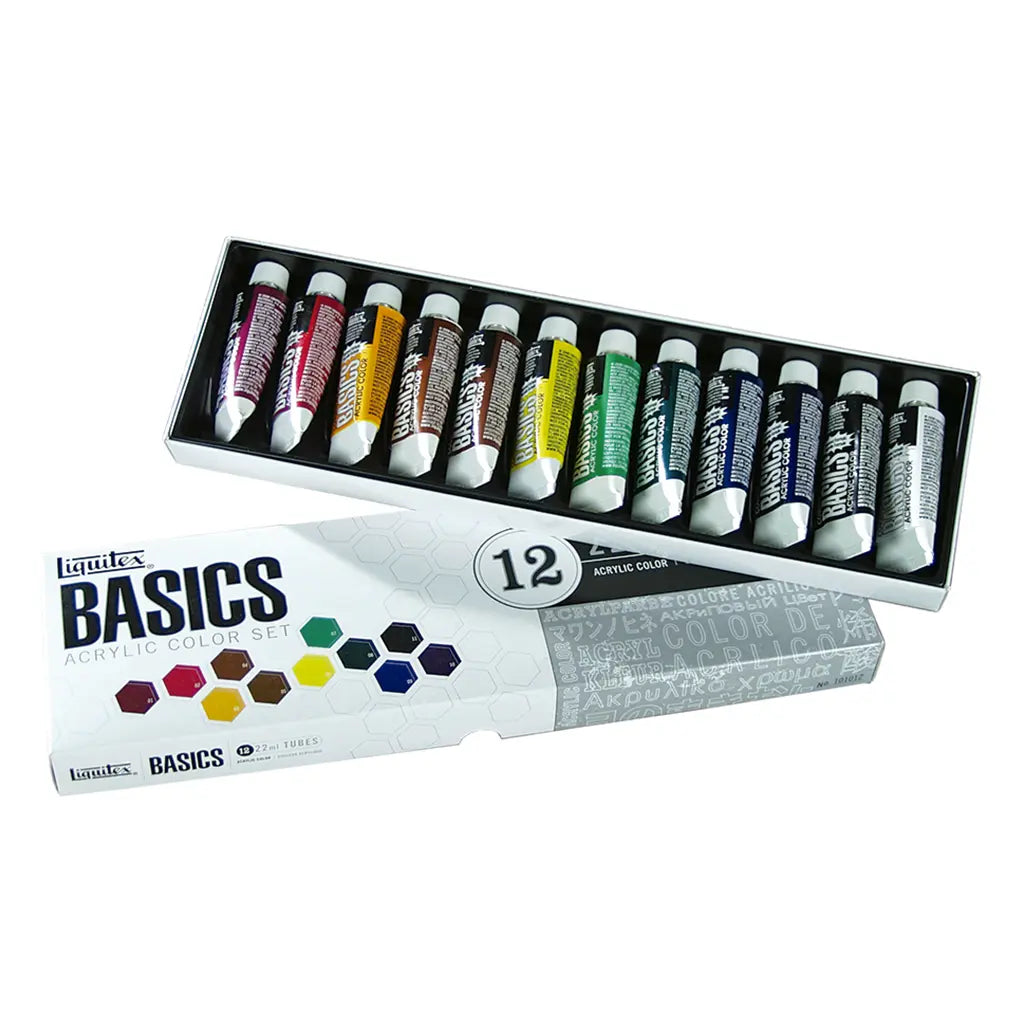Set acrílico básicos 12 colores 22 ml Liquitex - Set acrílico básicos 12 colores 22 ml - Liquitex