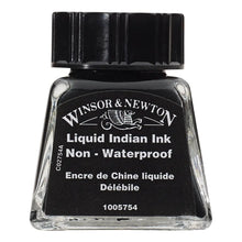 W&N - Liquid indian ink negro | #000000 | mate | ? | mate / 15 mm - Winsor and Newton