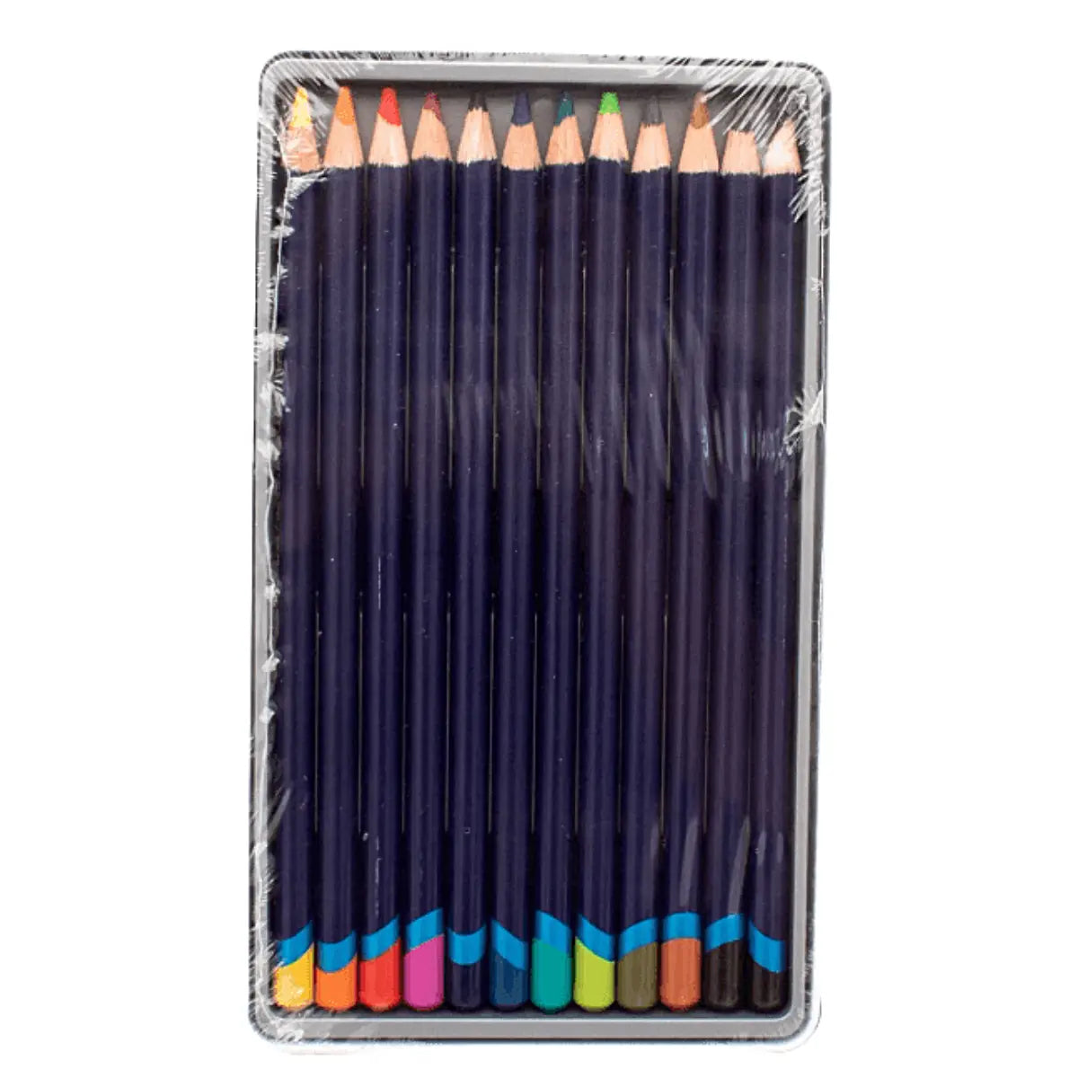 Derwent – Lápices de colores, Inktense tinta lápices, dibujo, arte, Set de regalo envoltura de lápiz, Metálica, Variados, 12 unidades - Derwent - empaque