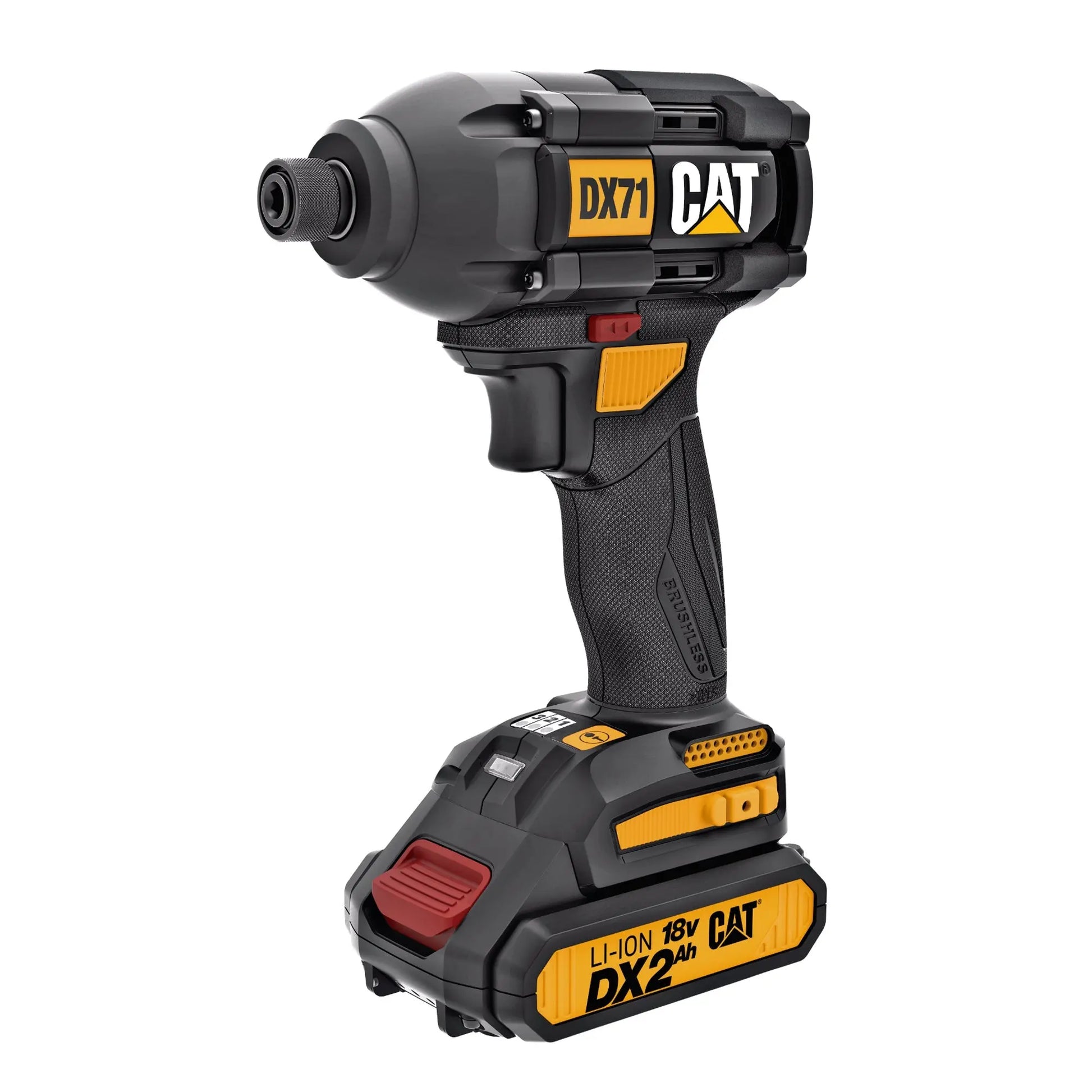 CATERPILLAR ATORNILLADOR DE IMPACTO DE 18V SIN ESCOBILLAS  200NM- 3 V - Fandeli - vista lateral