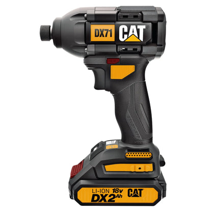 CATERPILLAR ATORNILLADOR DE IMPACTO DE 18V SIN ESCOBILLAS  200NM- 3 V - Fandeli