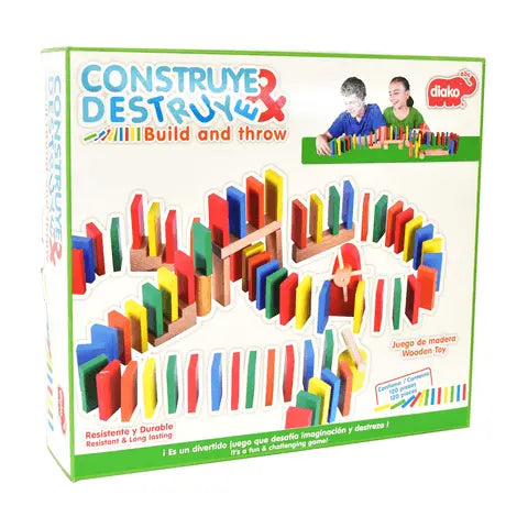Construye y Destruye Efecto Dominó Juego de Construcción - Diako