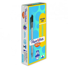 Bolígrafo Punto Mediano Retráctil Negro 12 Piezas - Papermate