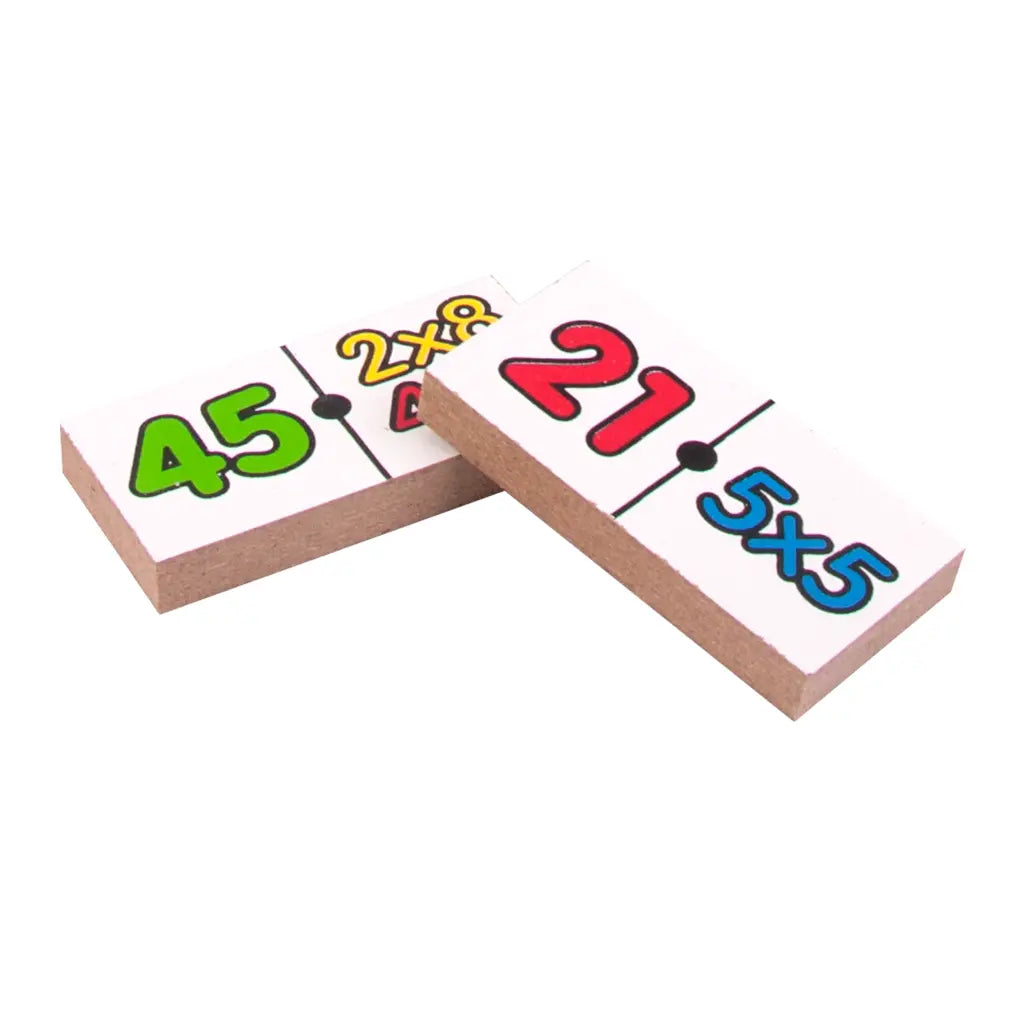 DOMINÓ TABLAS DE MULTIPLICACIÓN - Diako Nuevos - vista lateral