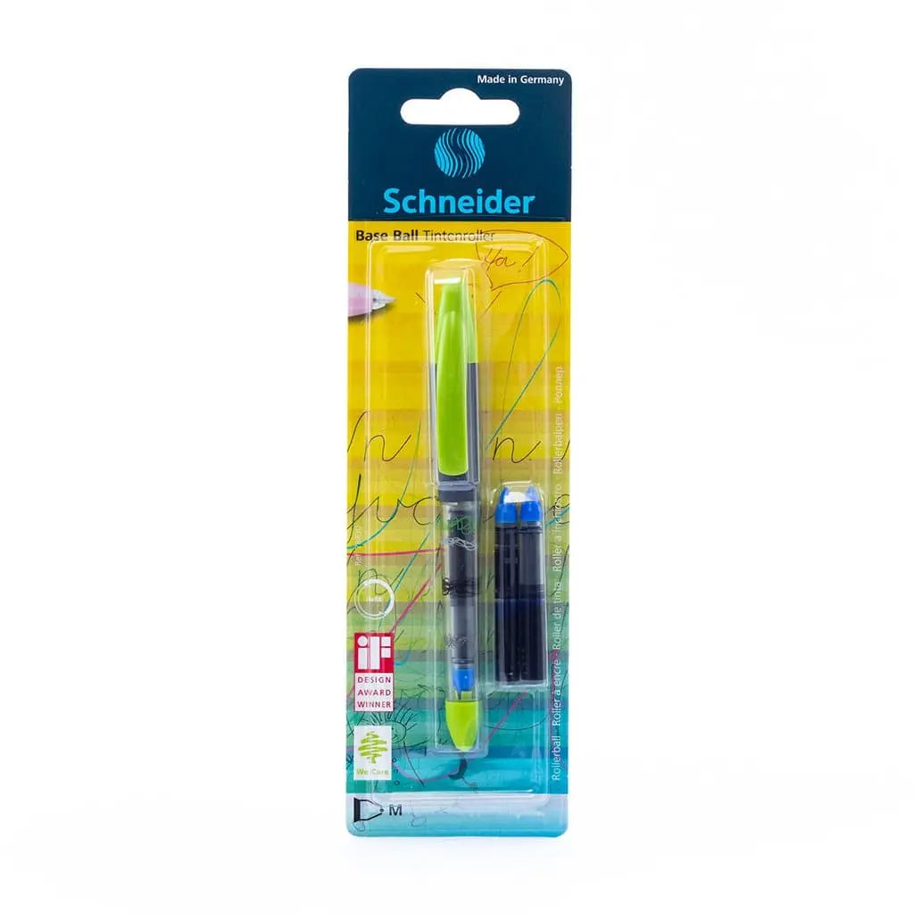 SCHNEIDER - BOLIGRAFO BASE BALL - PUNTA M TINTA AZUL - Schneider