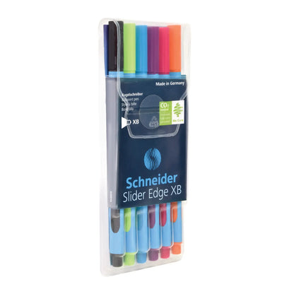 SCHNEIDER -ESTUCHE CON 6 BOLÍGRAFOS SLIDER EDGE XB - Schneider