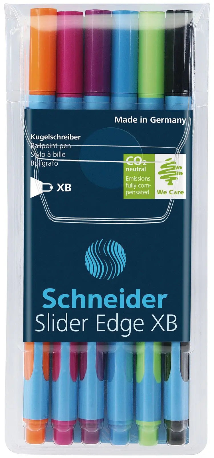 SCHNEIDER -ESTUCHE DESPLEGABLE CON 4 BOLÍGRAFOS SLIDER EDGE - Schneider