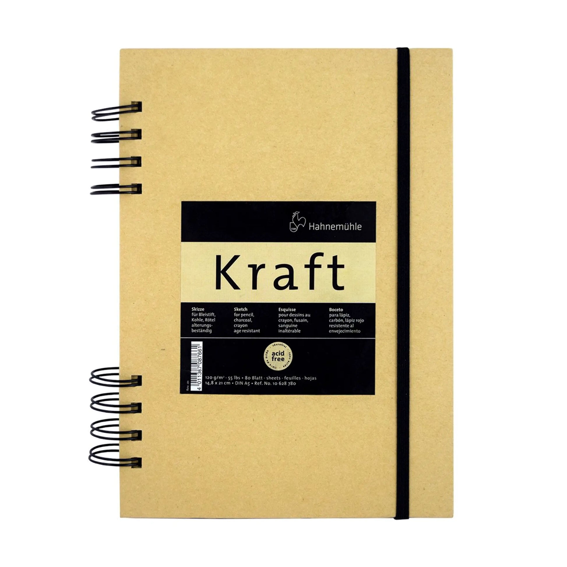 HAHNEMÜHLE - Cuaderno con espiral hoja kraft - Rodin