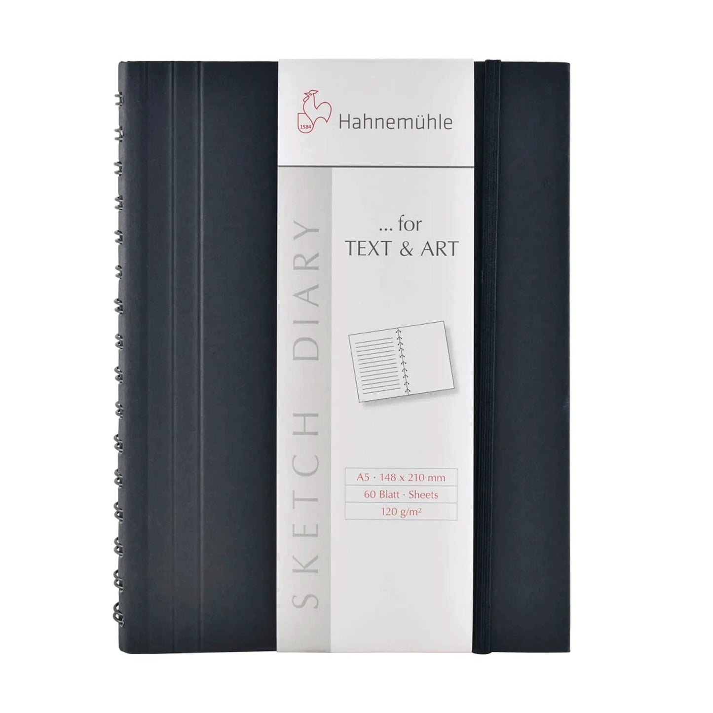 Hahnemühle - Cuaderno para bocetos sketch diary 14.8 x 21 cm (A5) - Rodin