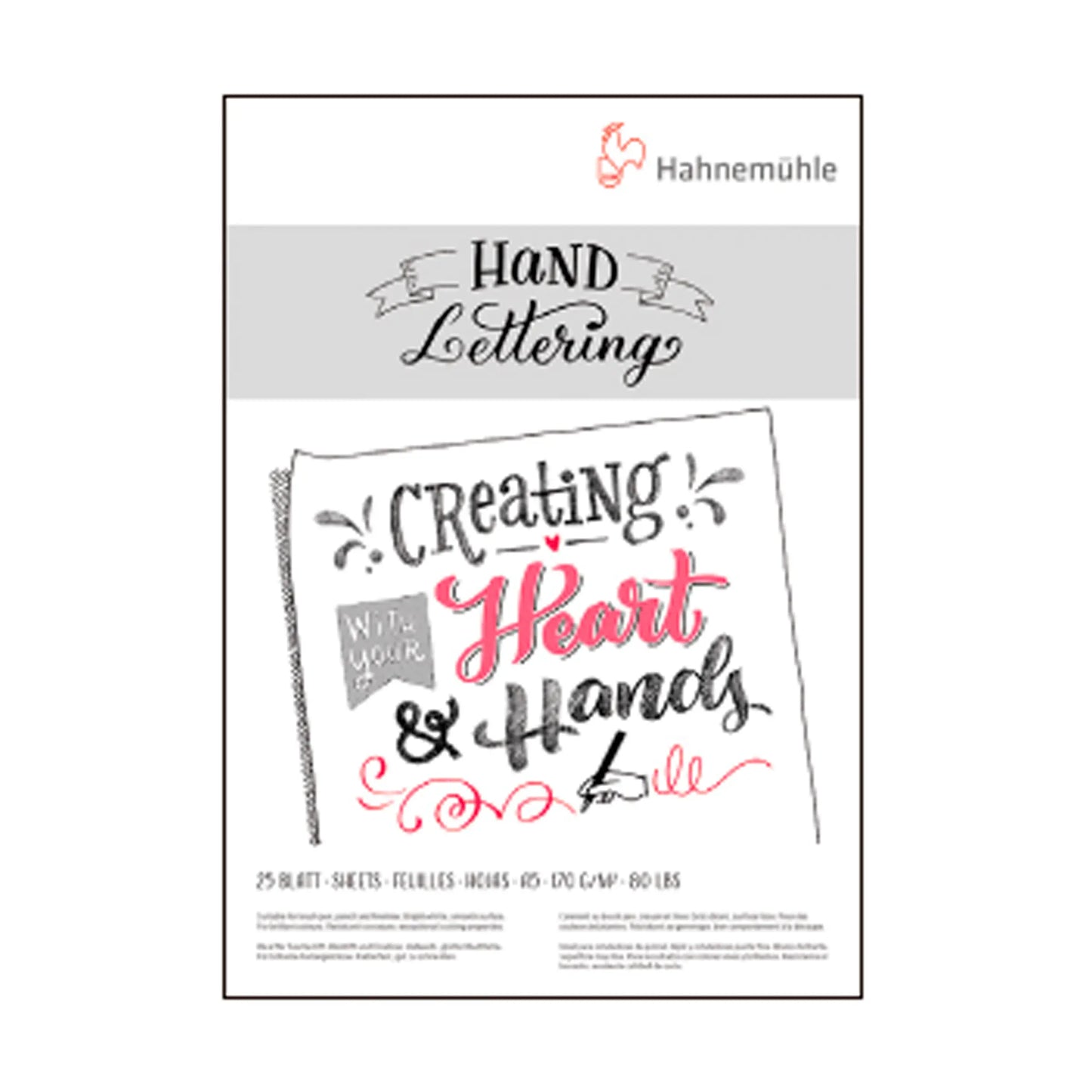 HAHNEMÜHLE- Block para escritura hand lettering 21 x 29.7 cm - Lock