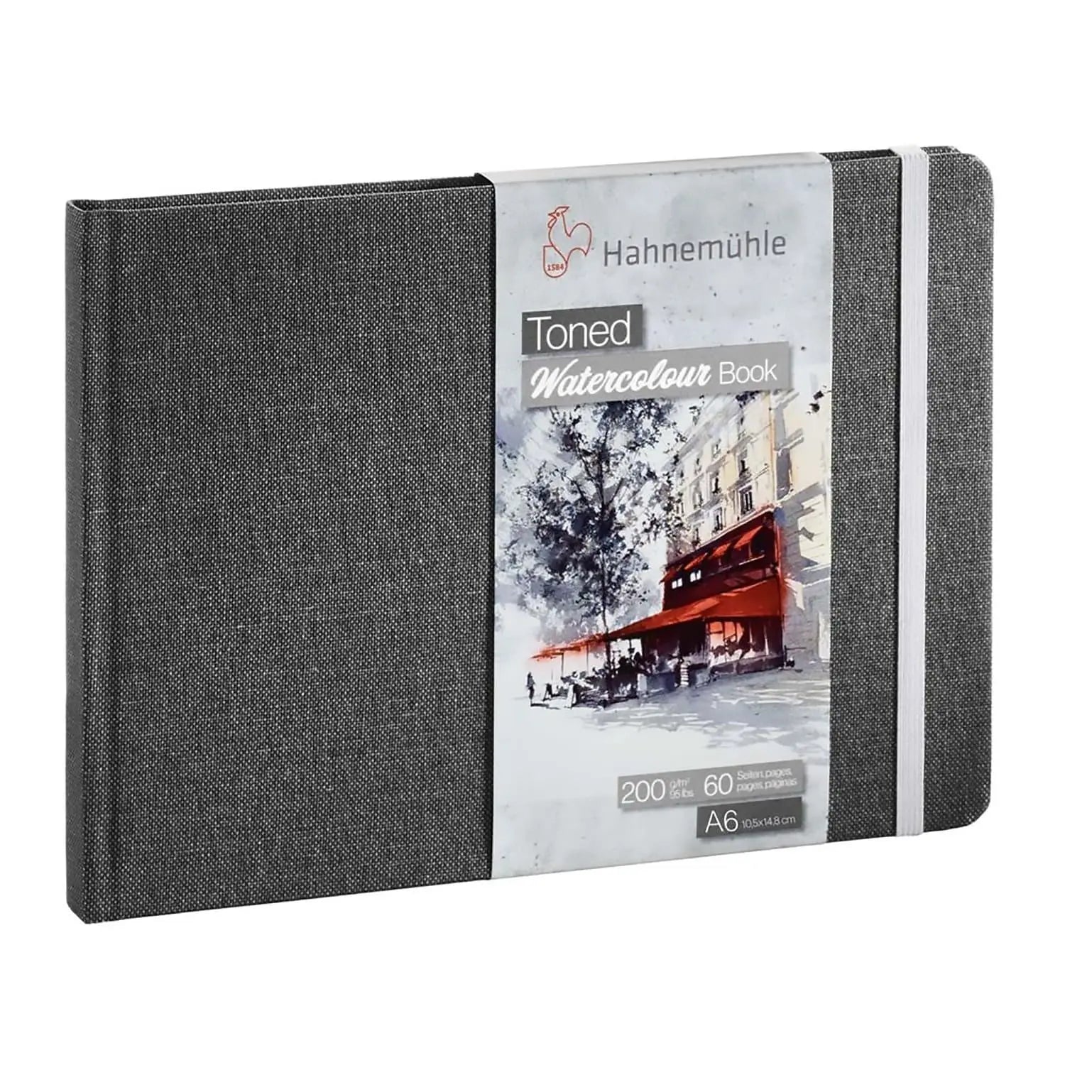Hahnemühle -Libro gris para acuarela paisaje 10.5 X 14.8 CM (A6) - Hahnehmuhle