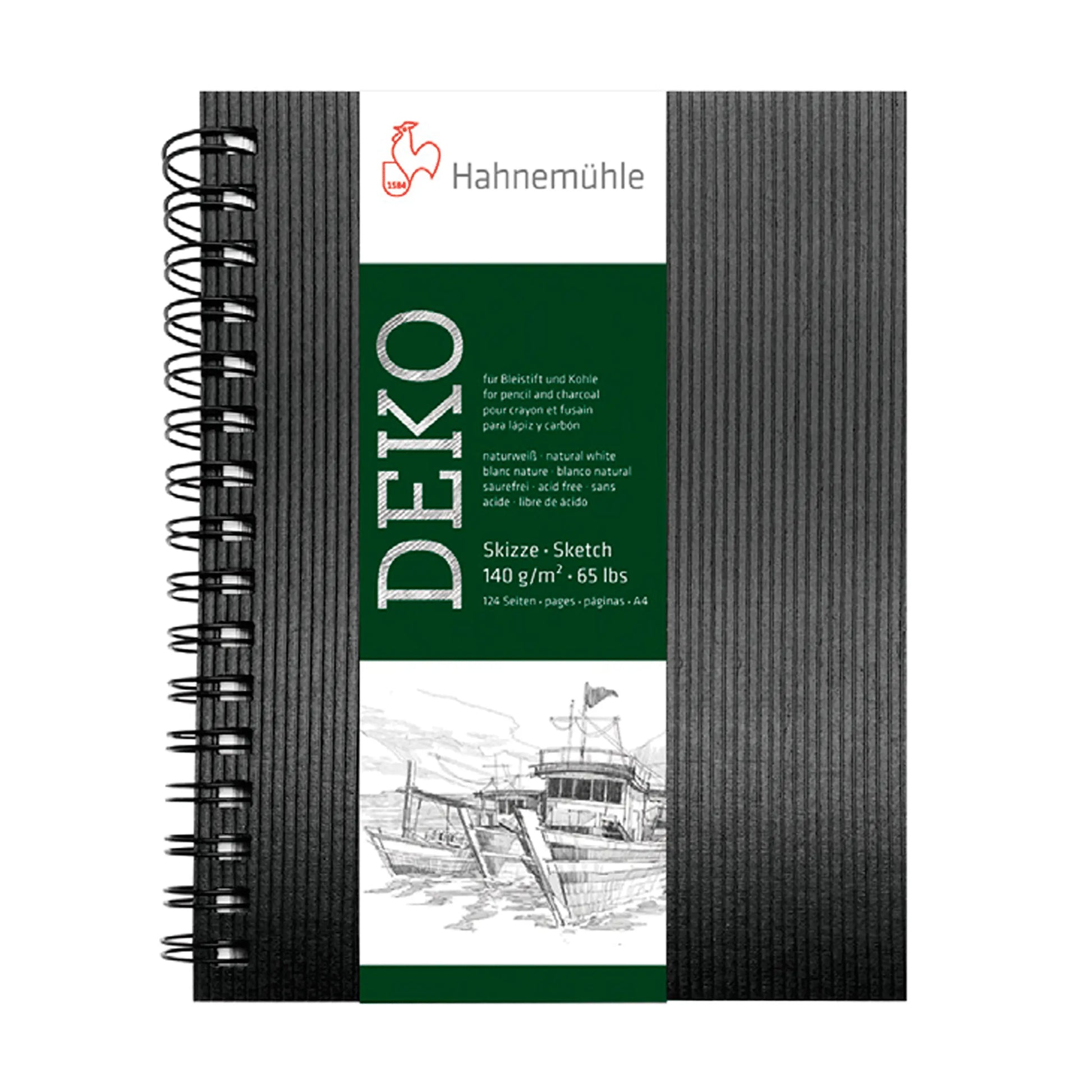 Hahnemühle - Cuaderno con espiral deko 21 x 29.7 cm - Hanhemülhe