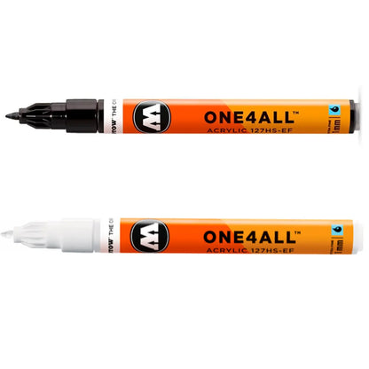 MOLOTOW -Marcador acrílico one4all 127HS-EF punta redonda 1 mm SIGNAL WHITE N¬∞ 160| #ffffff | opaco | ? | mate / 1mm - Molotow - empaque