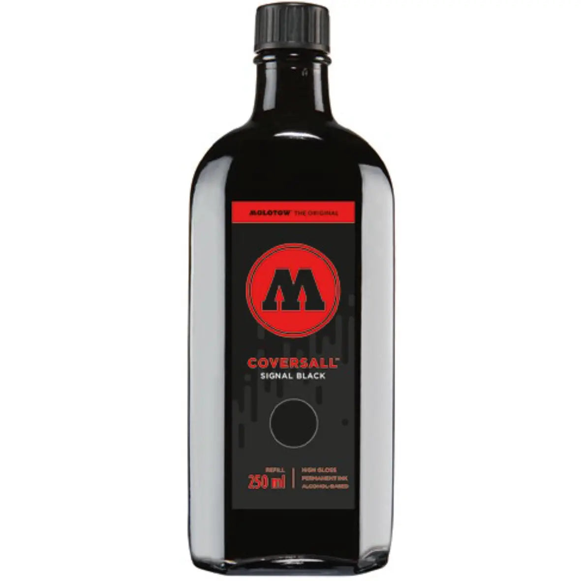 MOLOTOW -Refill tinta permanente negra Coversall Cocktail 250 ml - Molotow - vista lateral