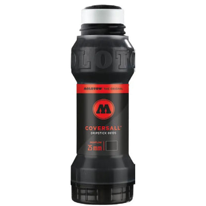 MOLOTOW -  MARCADOR DRIPSTICK COVERSALL DE PRESIÓN NEGRO NEGRO OPACO | #0A0A0A | acuareable | ? | brillante / 25 mm - Molotow - detalle