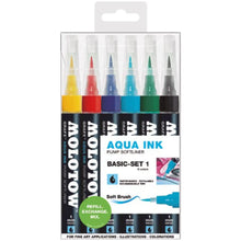 MOLOTOW - PACK CON 6 MARCADORES ACUARELABLES GRAFX 1MM "SET #1" - Molotow - detalle