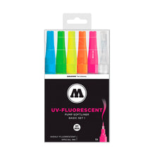 MOLOTOW -Marcadores Pump Softliner Set básico #1 Colores Fluorescentes - Molotow - vista trasera