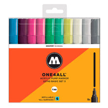 MOLOTOW - SET BÁSICO #3 CON 10 MARCADORES ACRÍLICOS ONE4ALL PUNTA 4MM - Molotow - detalle