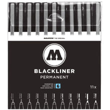 MOLOTOW - SET CON 11 ESTILÓGRAFOS BLACKLINER - Molotow