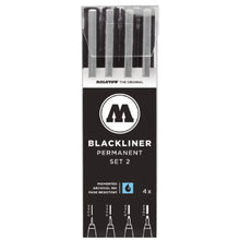 MOLOTOW -  SET BÁSICO 2 CON  4 ESTILÓGRAFOS  BLACKLINER - Molotow - detalle