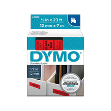 Cinta Plástica Roja para Rotuladores Label Manager - Dymo - vista lateral