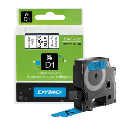Cinta Rotuladora Azul Tinta Negro 19mm x 7 m  45806 - dymo