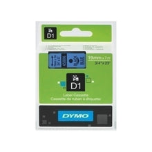 Cinta Rotuladora Azul Tinta Negro 19mm x 7 m  45806 - dymo - vista lateral