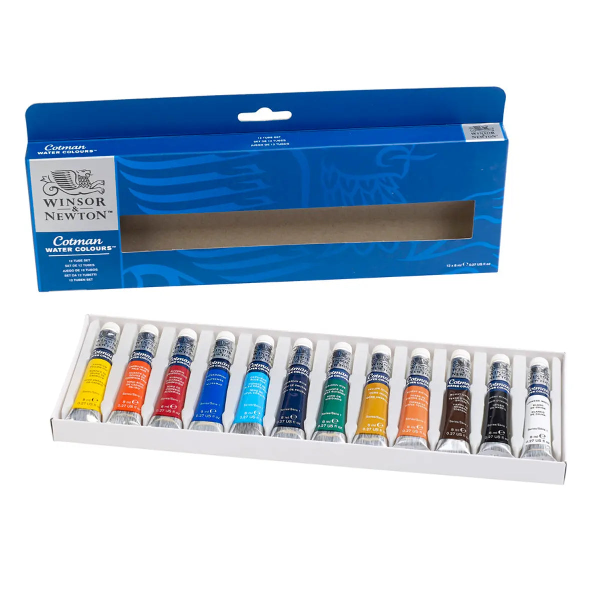 Juego Acuarelas Cotman Winsor & Newton 8ml 12 Tubos - Winsor and Newton - empaque